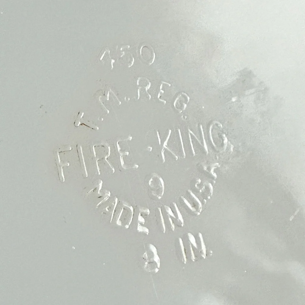 Fire King Anchor Hocking Peach Luster #450 8” Inch Casserole Baking Dish NO LID